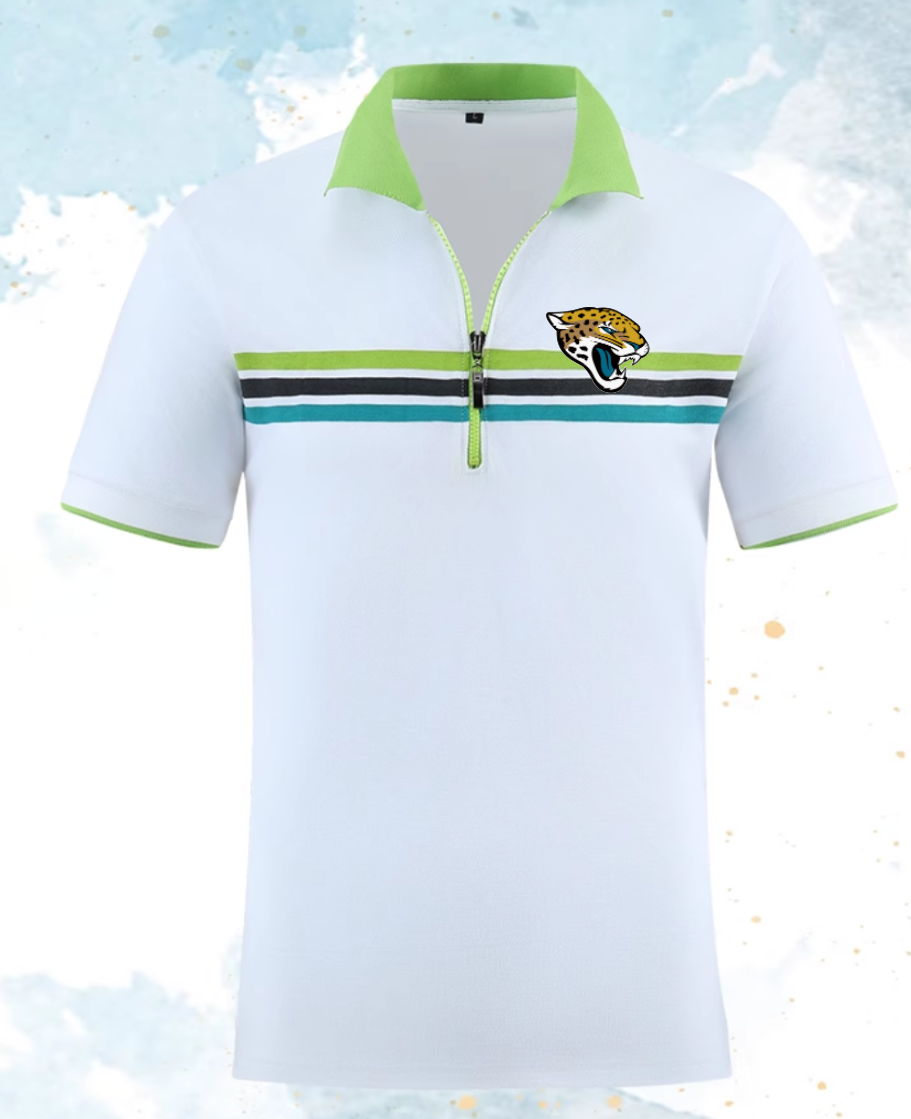 Jacksonville Jaguars white Men 2025 NFL polo T shirt